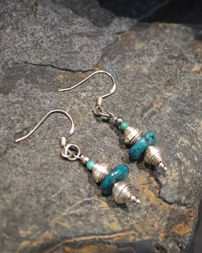 Tibetan Peace Stone Earrings | Tashi Delek Turquoise Jewelry