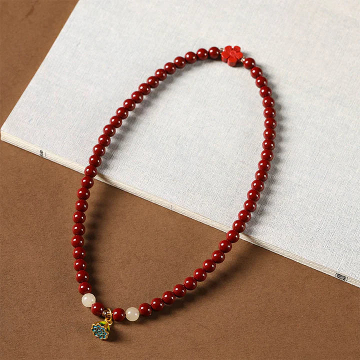 Cinnabar bracelet — detail view 3