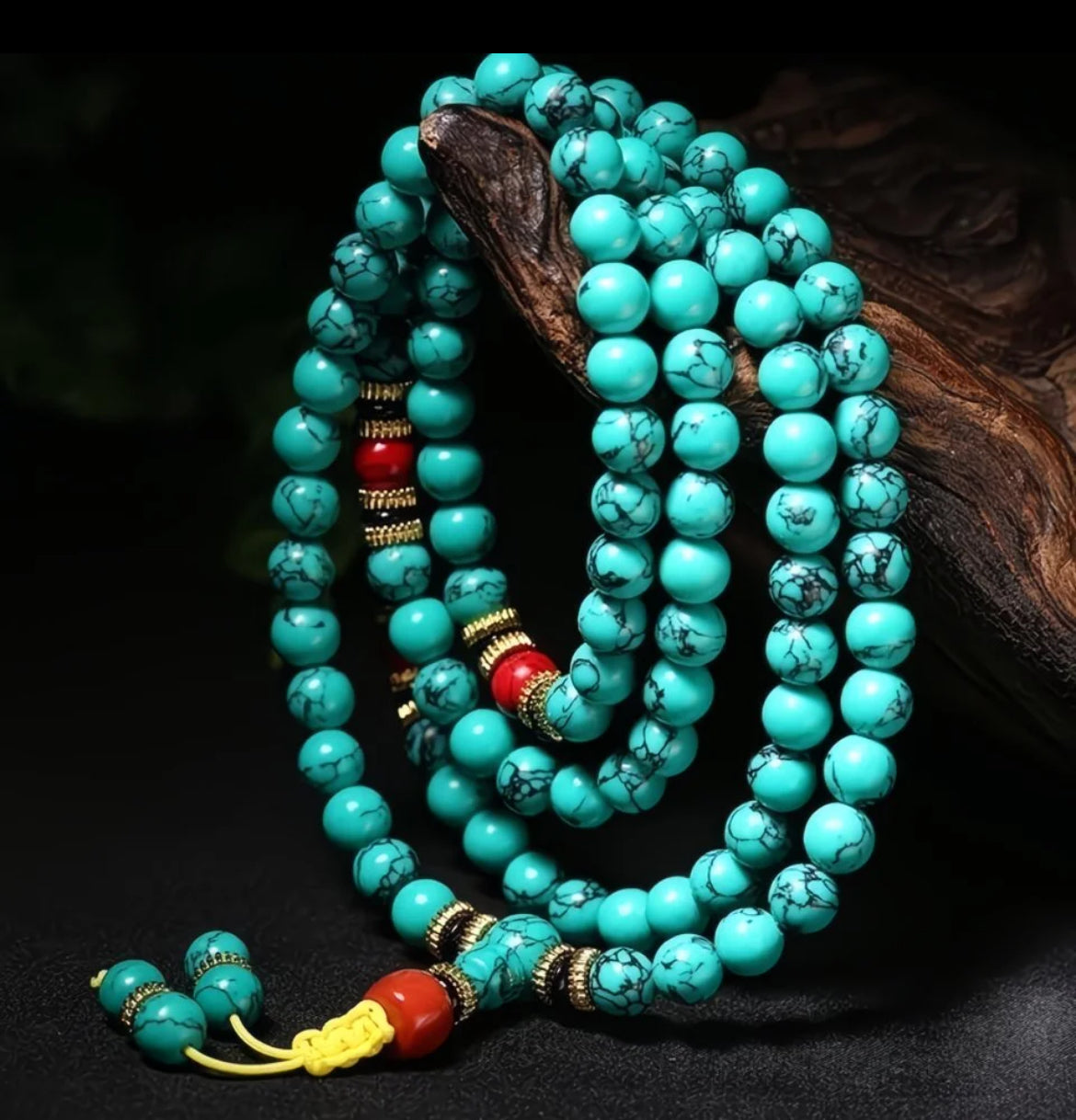 Tibetan Charm Turquoise Blessing Bracelet