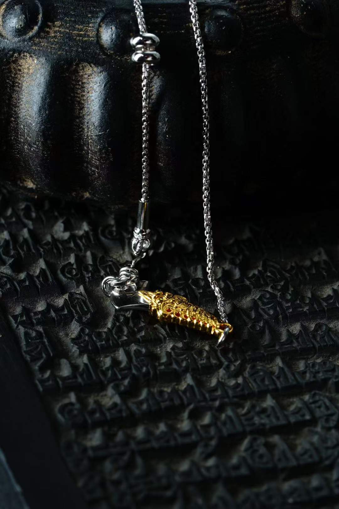 Copper necklace — detail view 3