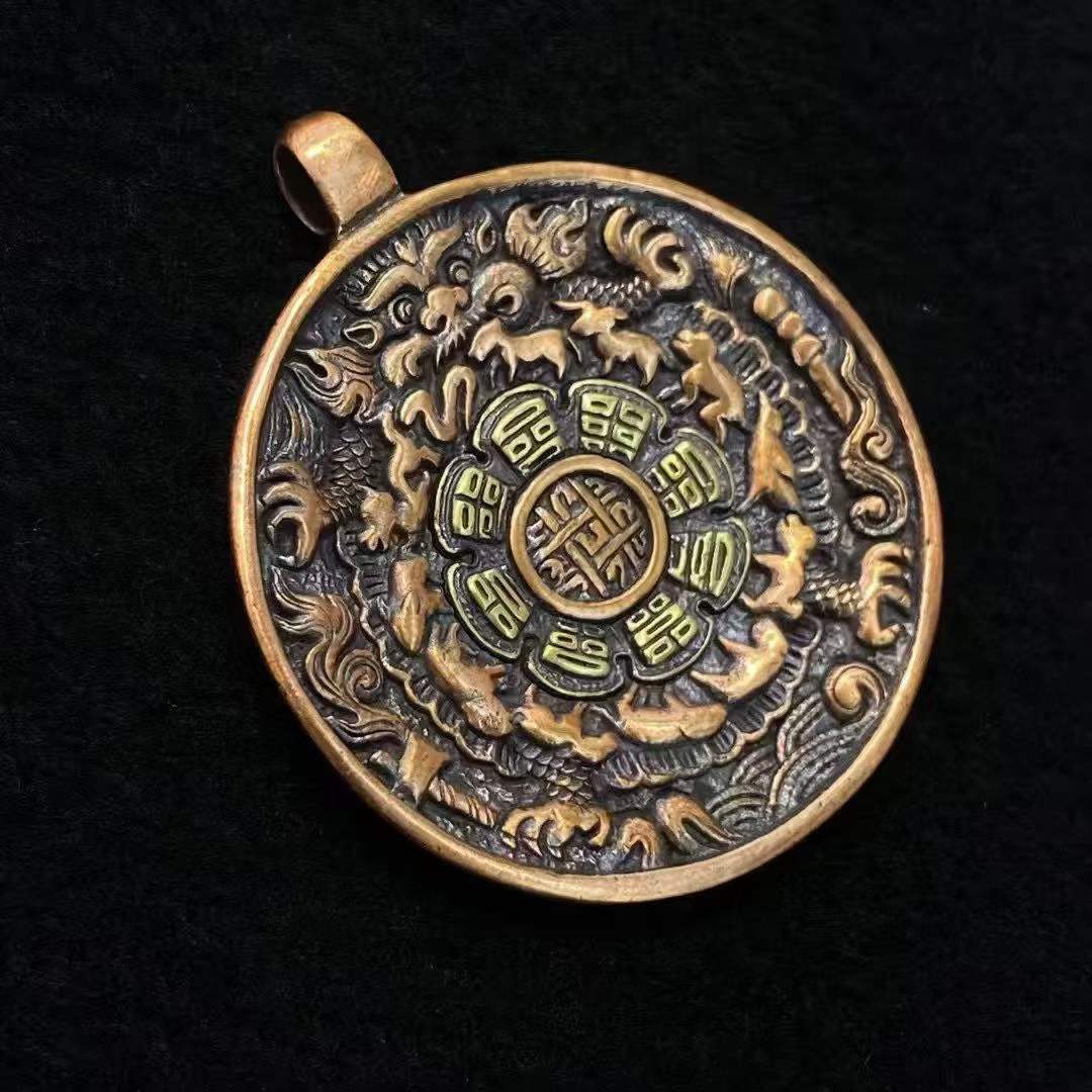 Copper pendant — detail view 2
