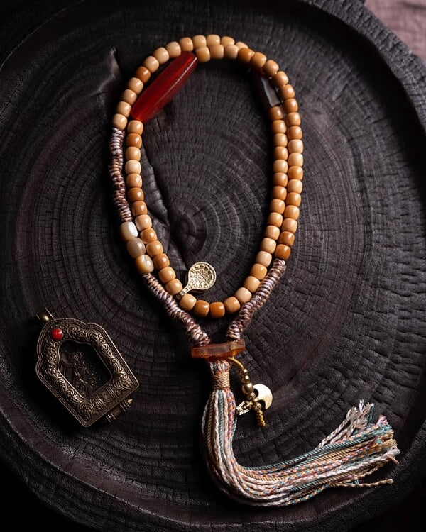 Vintage Bodhi Root Tibetan Braided Bracelet – For  Protection & Natural Calm — handmade Tibetan bracelet