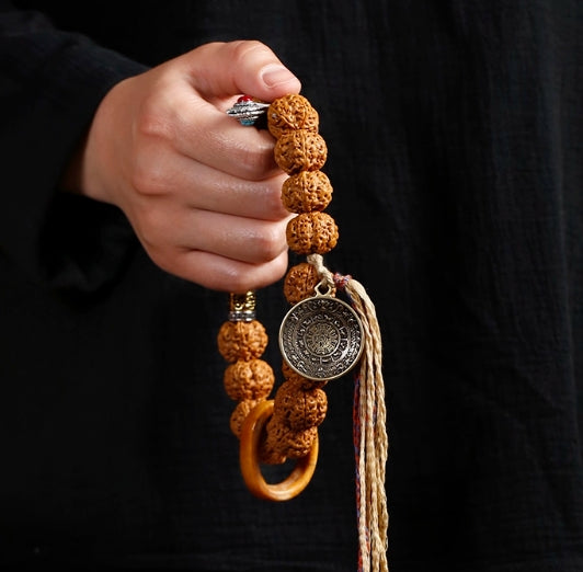 Rudraksha mala — detail view 3