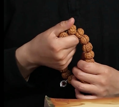 Rudraksha mala — detail view 4