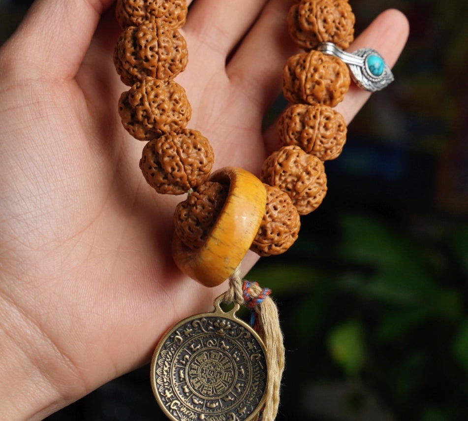 Rudraksha mala — detail view 2