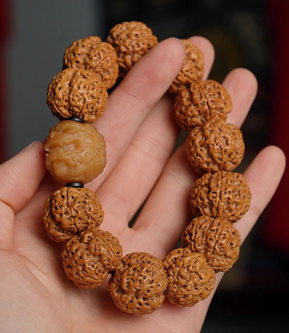 Rudraksha bracelet — detail view 2