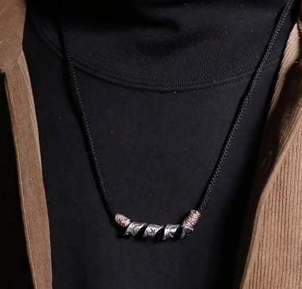 Silver necklace — detail view 4