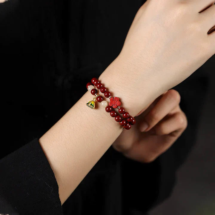 Cinnabar bracelet — detail view 2