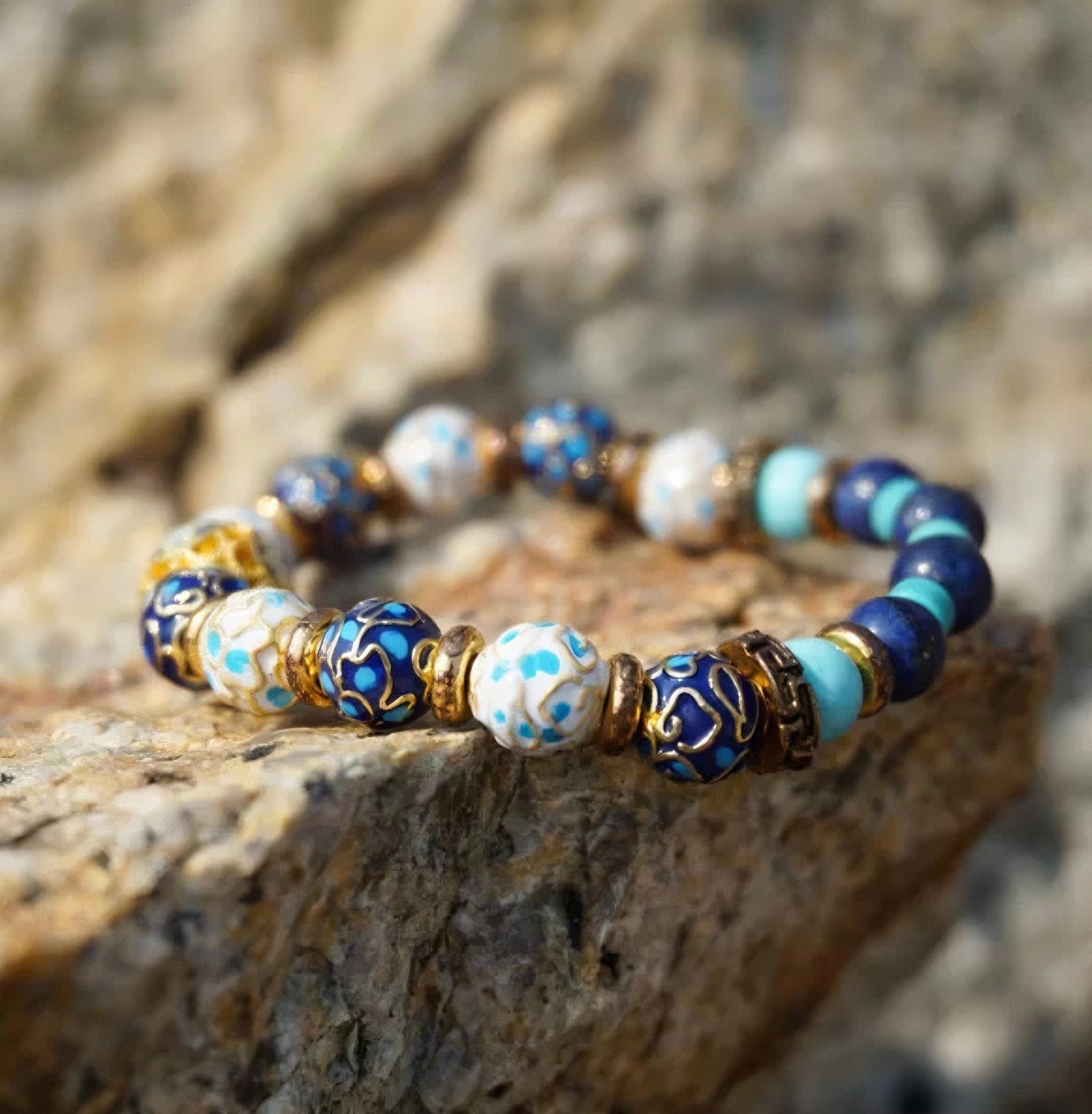 Cloisonné Lucky Charm Bracelet