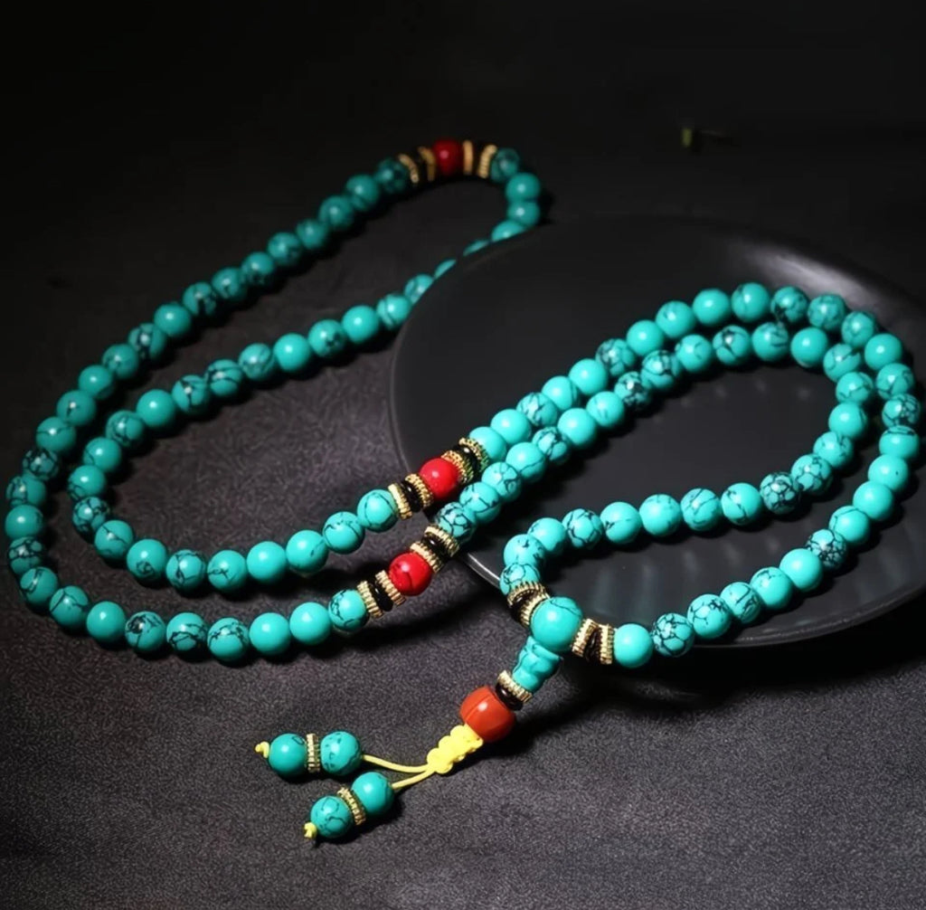Tibetan Charm Turquoise Blessing Bracelet