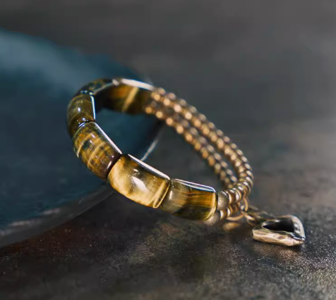Pathbreaker – Vintage Tiger Eye Energy Bracelet — handmade Tibetan bracelet