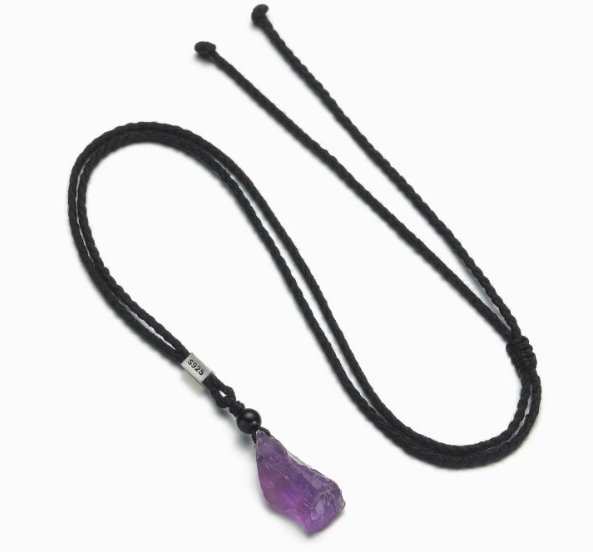 Amethyst necklace — detail view 3