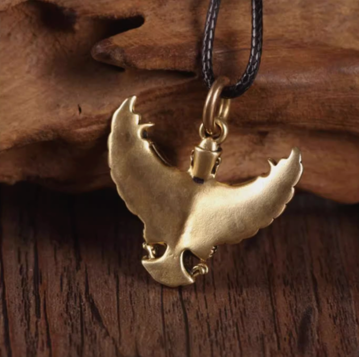 Brass pendant — detail view 2