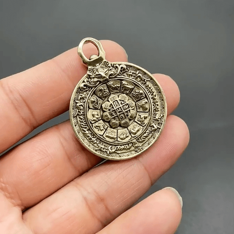 Brass pendant — detail view 4