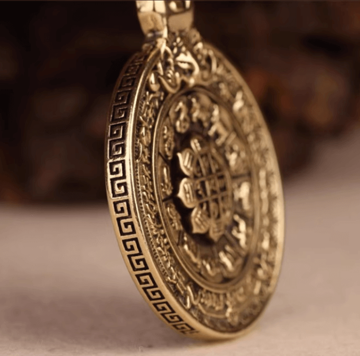 Brass pendant — detail view 3