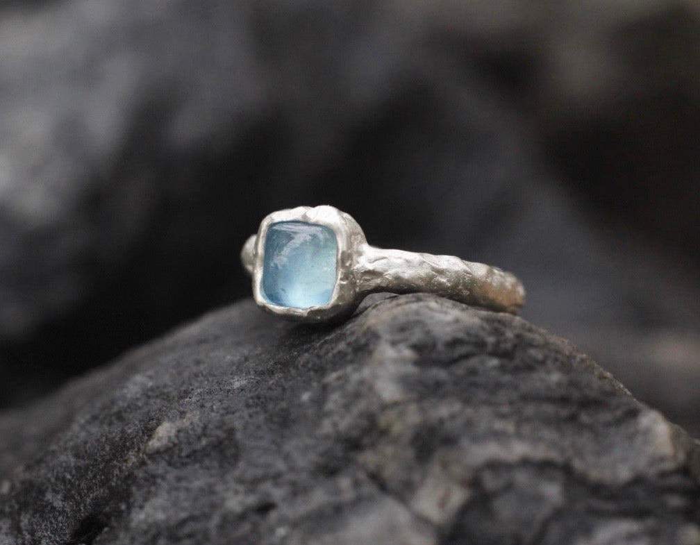 Whisper of the Deep · Aquamarine Ring