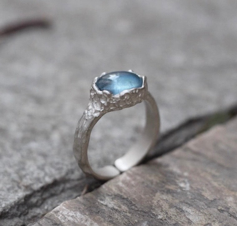 Whisper of the Deep · Aquamarine Ring