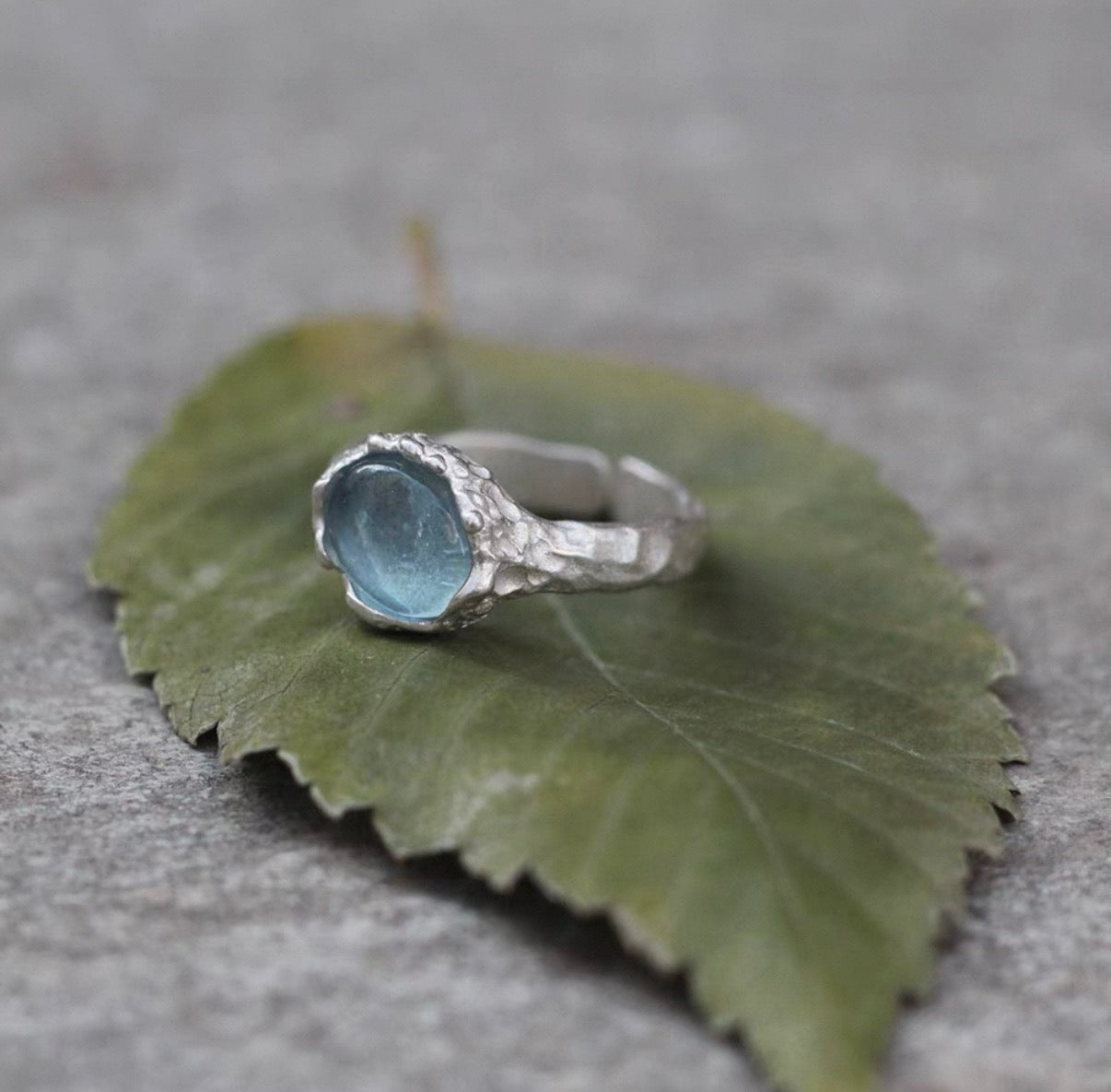 Whisper of the Deep · Aquamarine Ring