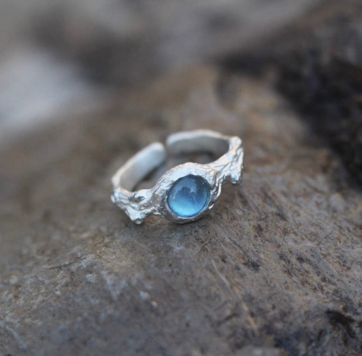 Whisper of the Deep · Aquamarine Ring