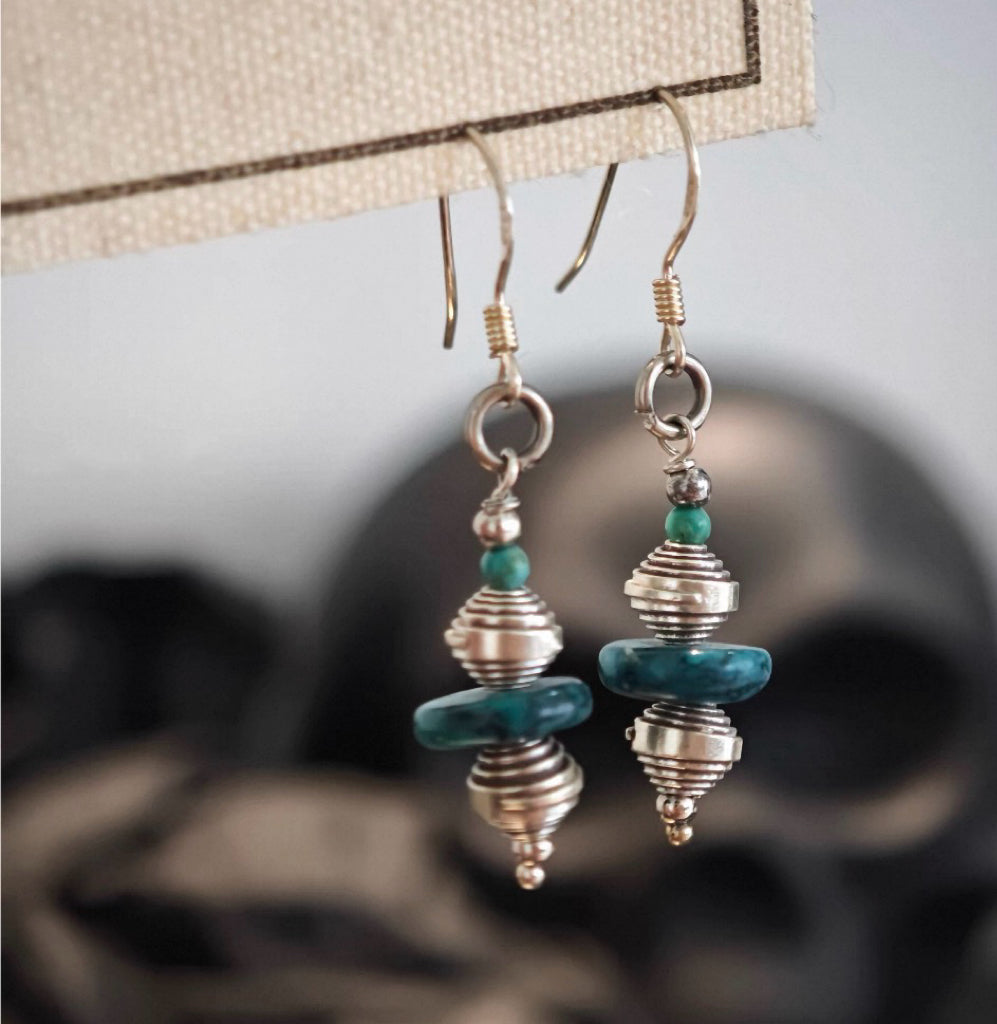 Tibetan Peace Stone · Tashi Delek Turquoise Earrings