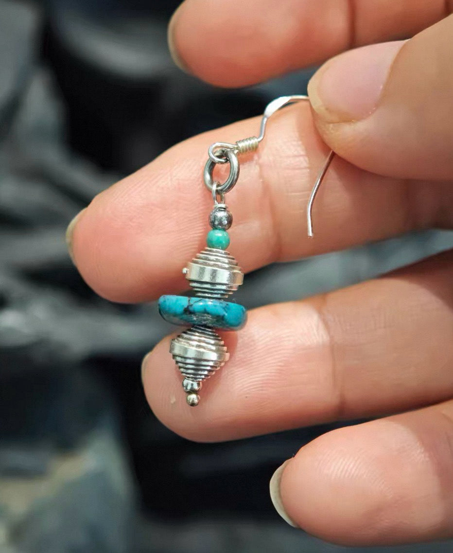 Tibetan Peace Stone · Tashi Delek Turquoise Earrings