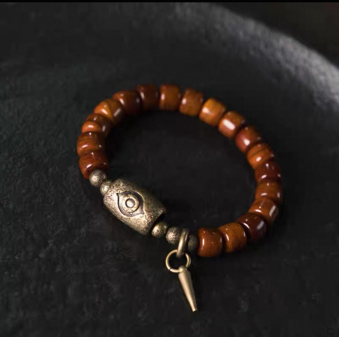 Vintage Ox Bone & Brass Handmade Bracelet