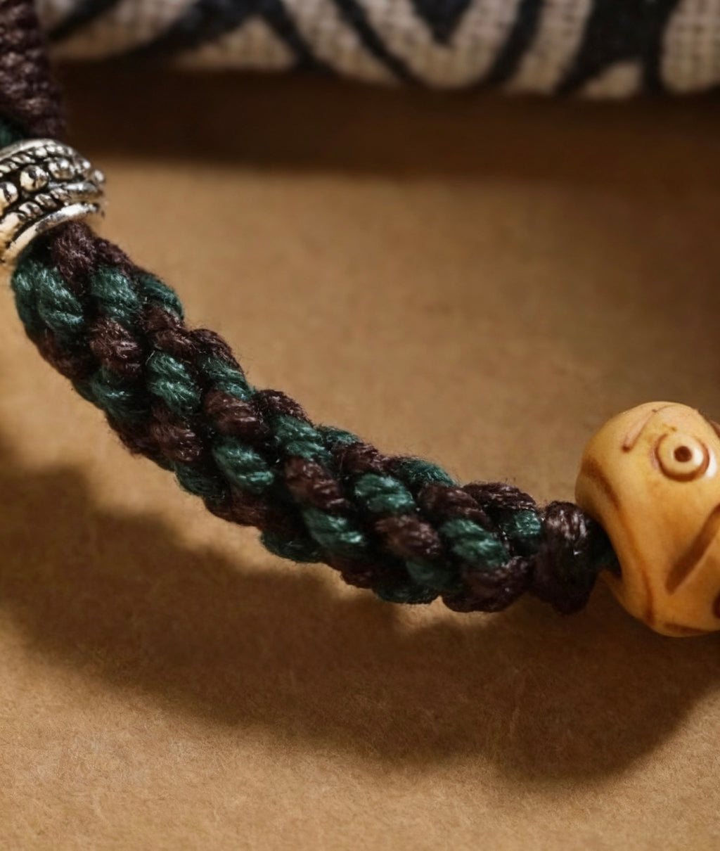 Spiritual Tibetan Ox Bone Rune Retro Bracelet
