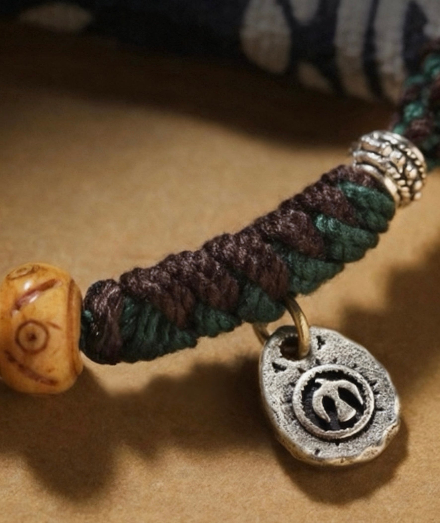 Spiritual Tibetan Ox Bone Rune Retro Bracelet