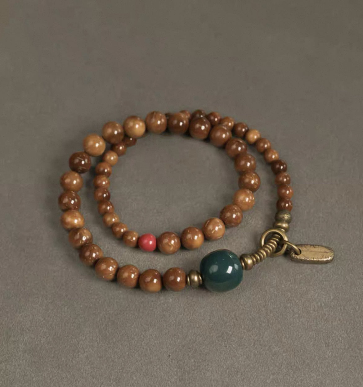 Natural Kuka &amp; Alashan Agate Vintage Bracelet