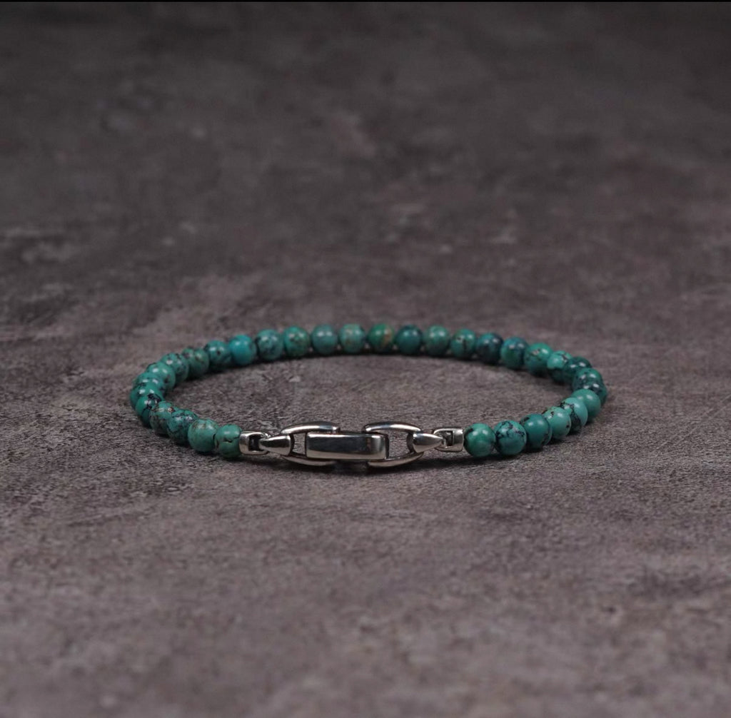 Natural Original Mine Tur Turquoise Wealth - Attracting Bracelet