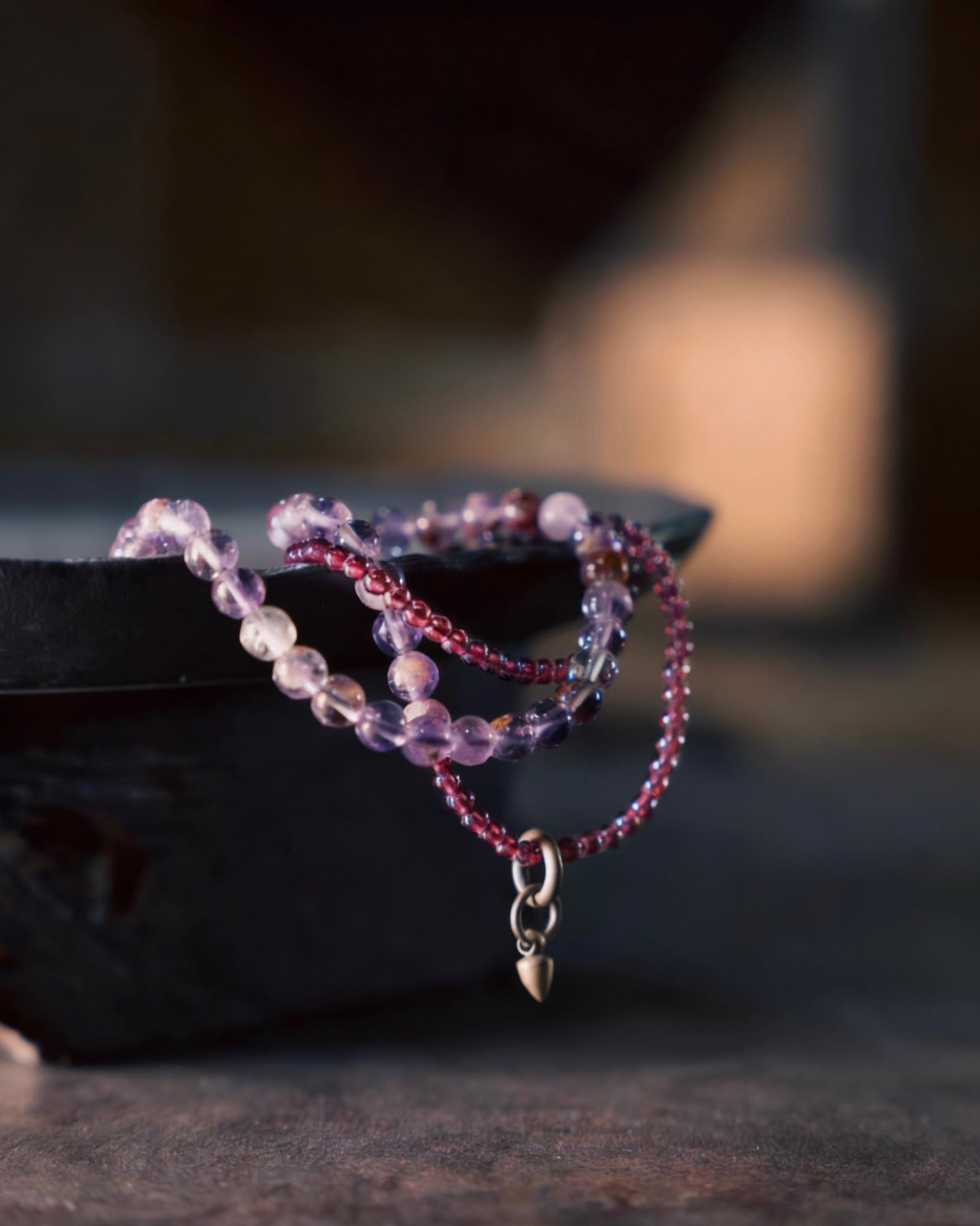 Purple Phantom Garnet Fortune Energy Bracelet