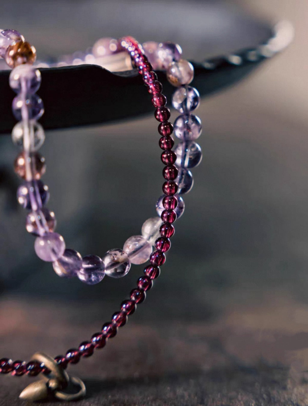 Purple Phantom Garnet Fortune Energy Bracelet