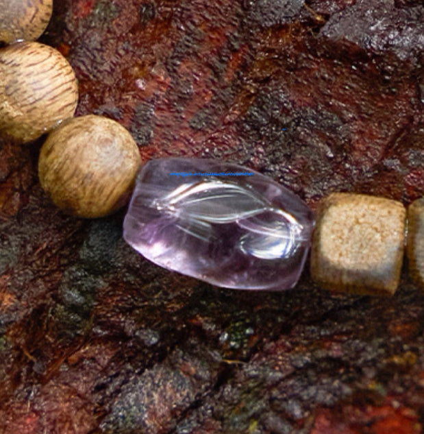 Amethyst &amp; Agarwood Spiritual Healing Bracelet