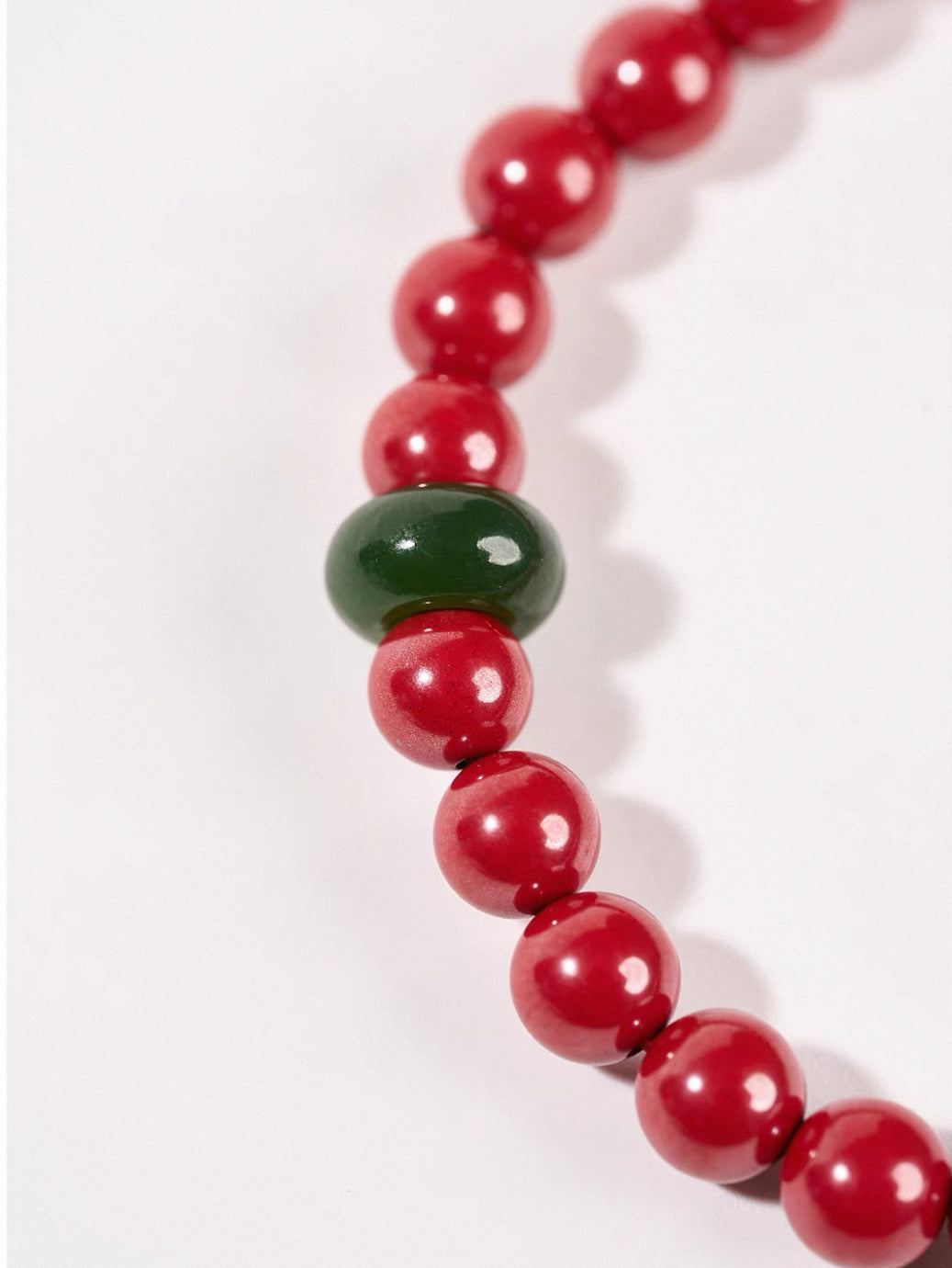 Cinnabar Jade Buckle Evil-Warding Bracelet