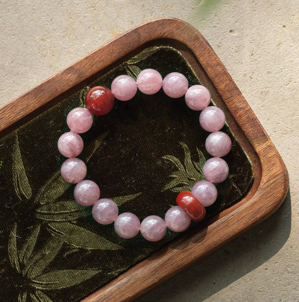 Rose Quartz & Nanhong  Lucky Bracelet