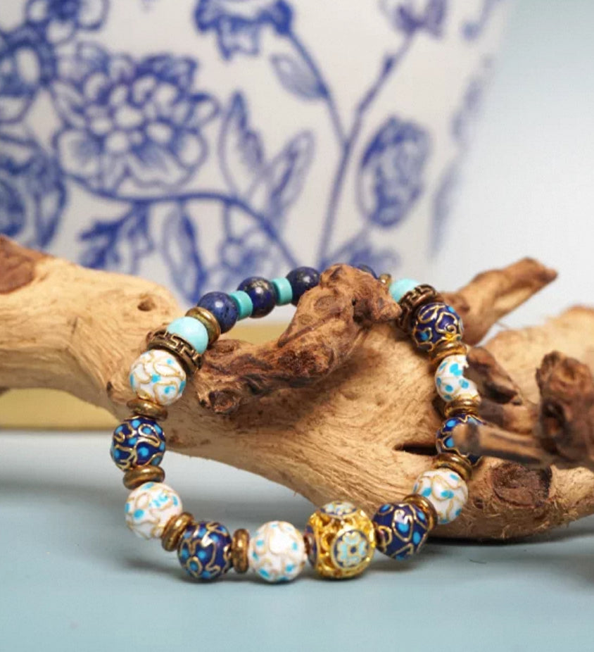 Cloisonné Lucky Charm Bracelet
