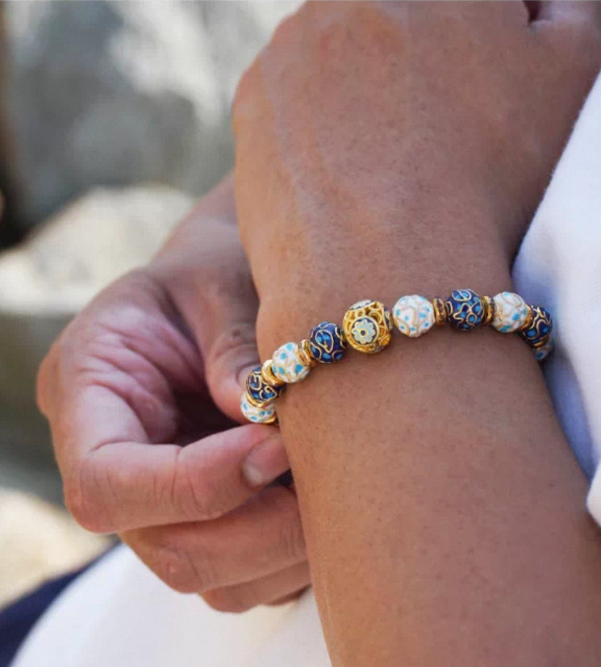 Cloisonné Lucky Charm Bracelet
