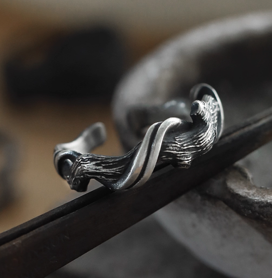 Silver ring — detail view 3