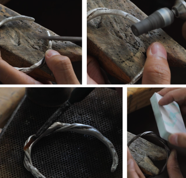 Silver charm — detail view 2