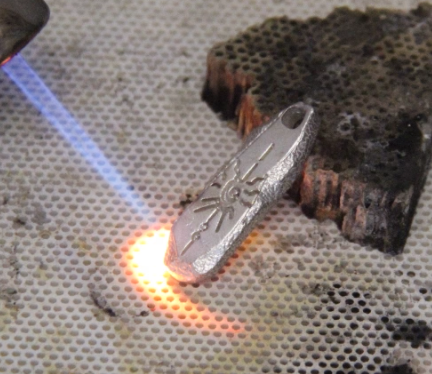 Silver pendant — detail view 2