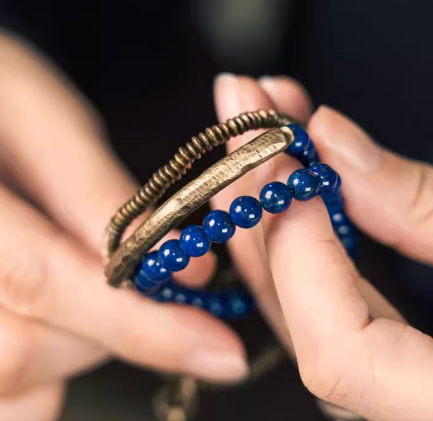 Lapis Lazuli bracelet — detail view 4