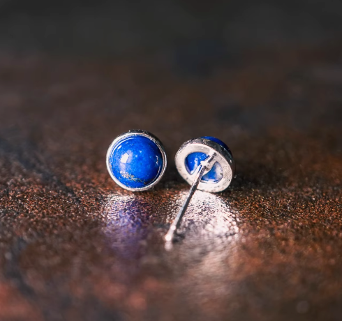 Lapis Lazuli earrings — detail view 2