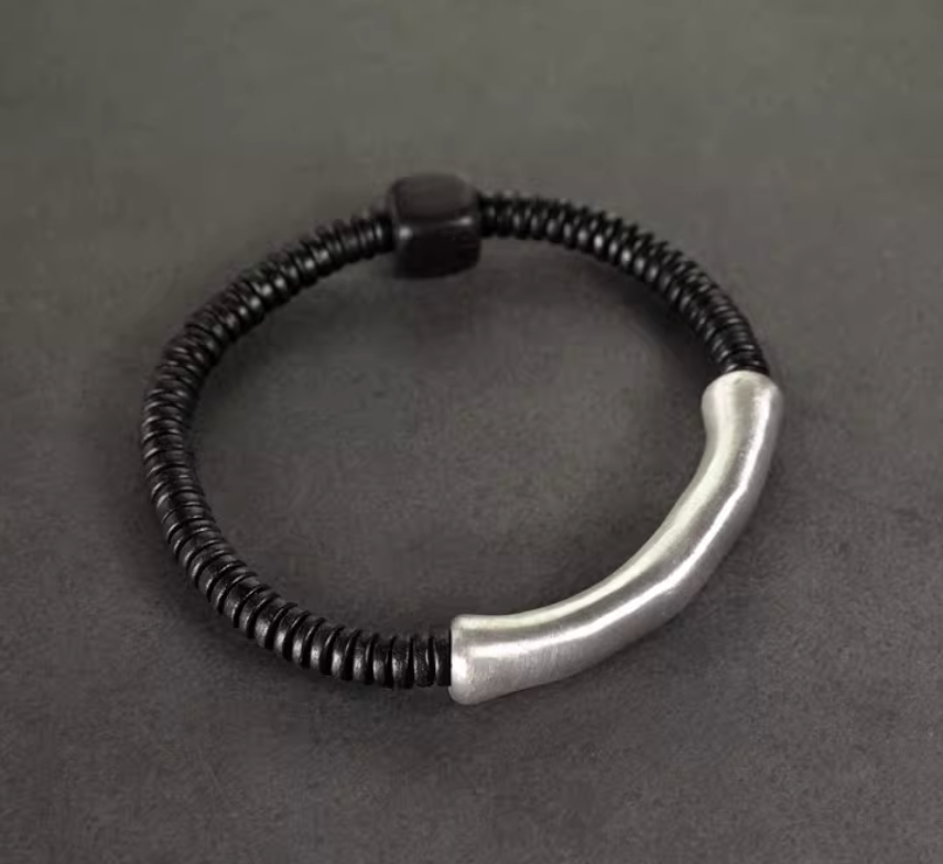Silver bracelet — detail view 3