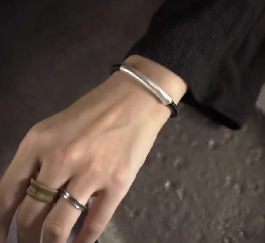Silver bracelet — detail view 4