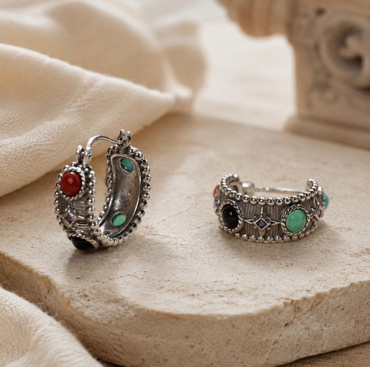 Natural Gemstone Energy Earrings — Channeling Earth’s power to empower your soul.