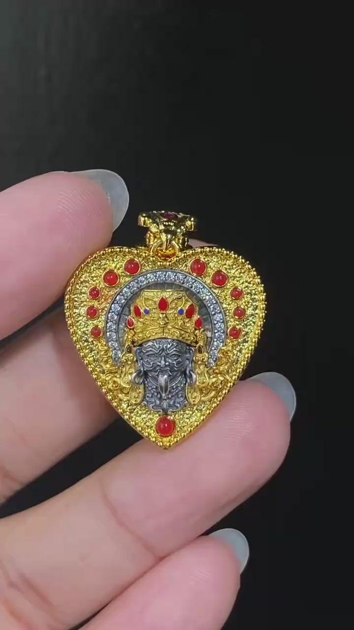 gilt Zachiram heart pendant — video