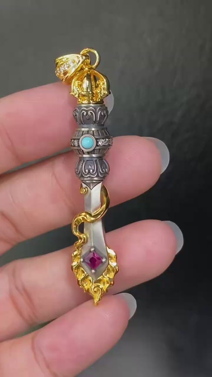 Manjushri sword pendant — video